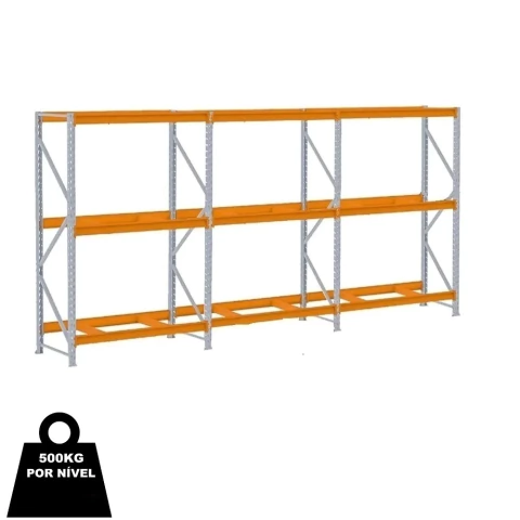 Mini Porta Pallet 500kg 1 Inicial 2 Continuações 5,60m Comprimento 2,00m x 1,80m x 80cm