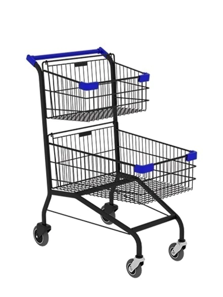 Carrinho de Compras Ergonômico 100L Duplo Amapá