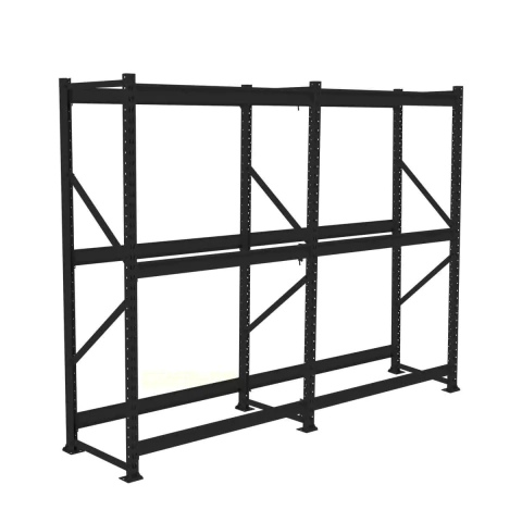 Kit 3,60m mini porta pallet 250kg preto