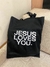 Ecobag Jesus Loves You Preta