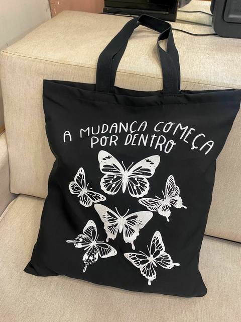 Ecobag Preta Borboleta