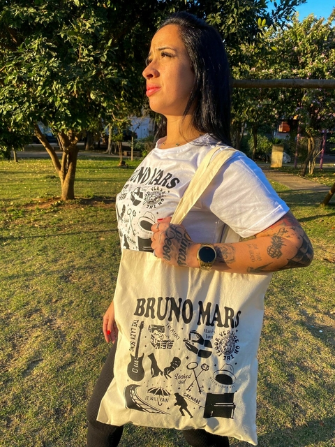 Kit Camiseta + Ecobag Bruno Mars