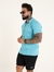 Camisa de Botão Slim no Tricô Texturizado com Elastano Azul Céu - Fitz Jeans Atacado