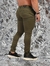 Imagem do Calça Skinny Alfaiataria Acetinada Cós Italiano - Verde Militar