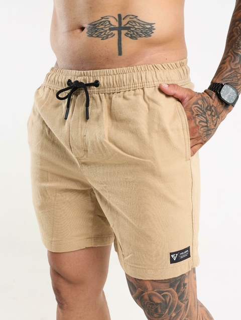 Short Jogger Mauricinho na Sarja Creme - comprar online