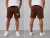 Short Moletom Masculino Algodão Marrom - comprar online