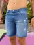 Bermuda Jeans Jogador Destroyed Azul na internet