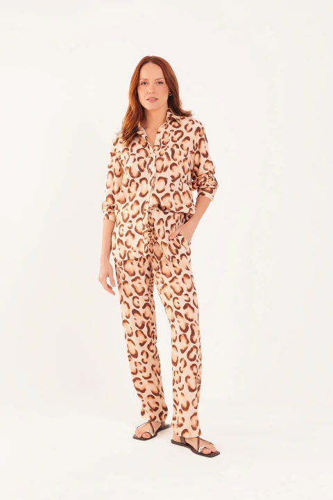 Calça Reta Cúpula de Sol - comprar online