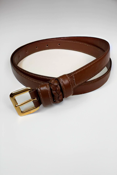 Cinto de couro café - comprar online