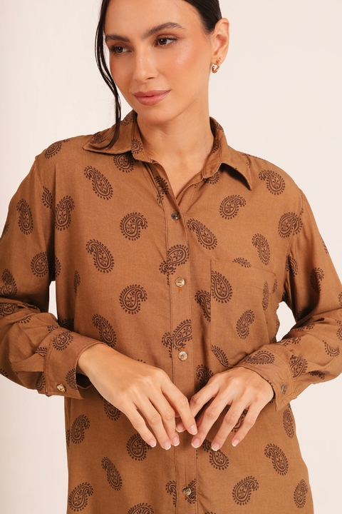 Camisa Ampla Noz da Mata - comprar online