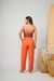 Blusa básica de tule, manga longa, em degradê em tons terrosos - Blusa tule Chá da tarde na internet