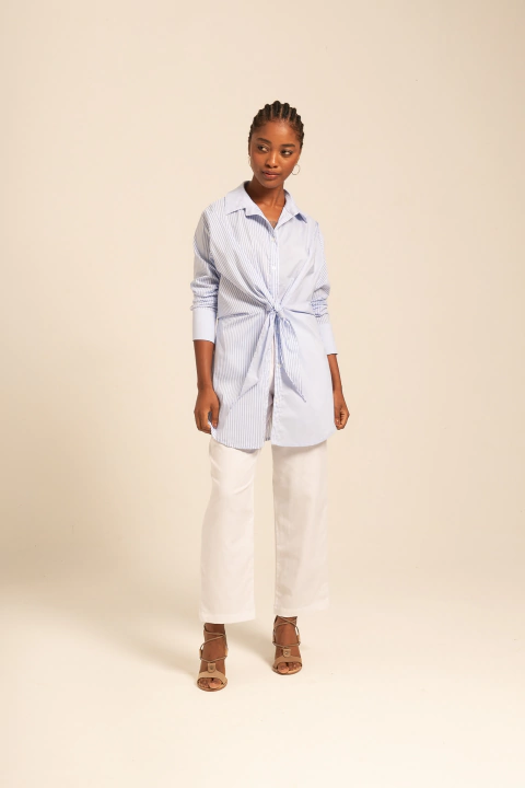 Calça Reta Baía do Pôr do Sol