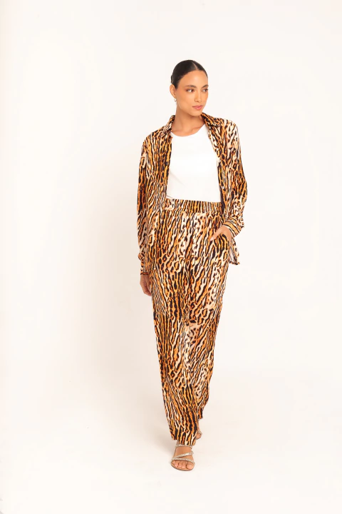 Calça Reta Cores da Selva - comprar online