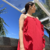 Vestido longo reto,com alça ajustável, abertura nas laterais, com Jabour enfeitando o modelo - Vestido Jabour na internet