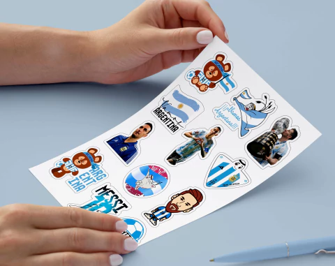 Plancha de Stickers Selección Argentina 1