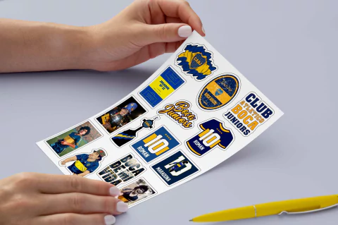 Plancha de Stickers Boca 2