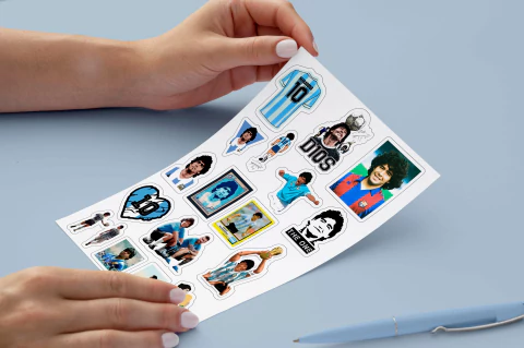 Plancha de Stickers Maradona 2