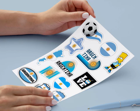 Plancha de Stickers Selección Argentina 3
