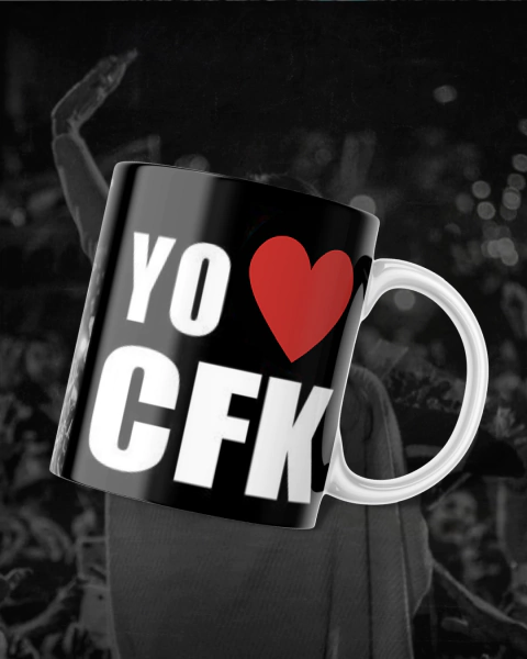 Taza de Cerámica "Yo Amo a CFK"