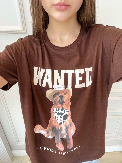 T-shirt Color Wanted Golden - comprar online