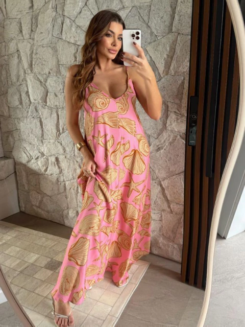 Vestido Longo Jakarta Oceano - comprar online