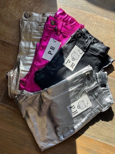 Calça Skinny Metalizada Karen - comprar online