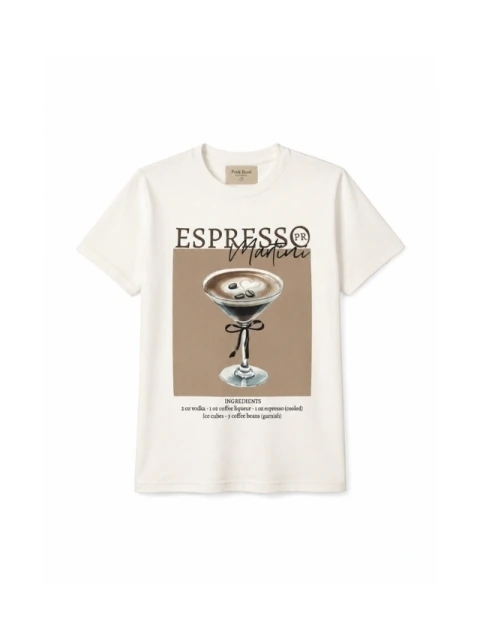 T-shirt Básica Estonada Espresso Martini
