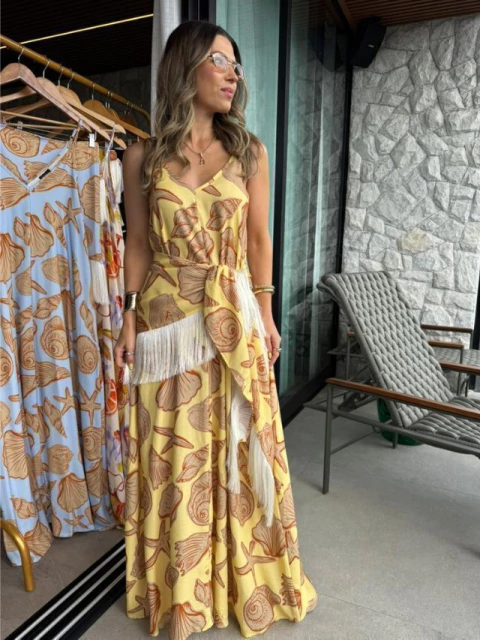 Vestido Longo Jakarta Oceano - loja online