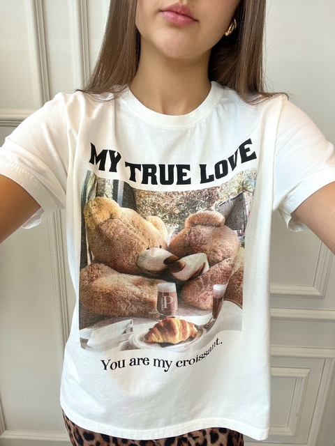 T-shirt Básica Estonada True Love