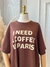 T-shirt Over Color Coffee Paris - comprar online