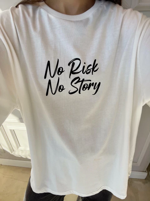 T-shirt Over Color No Risk No Story - loja online