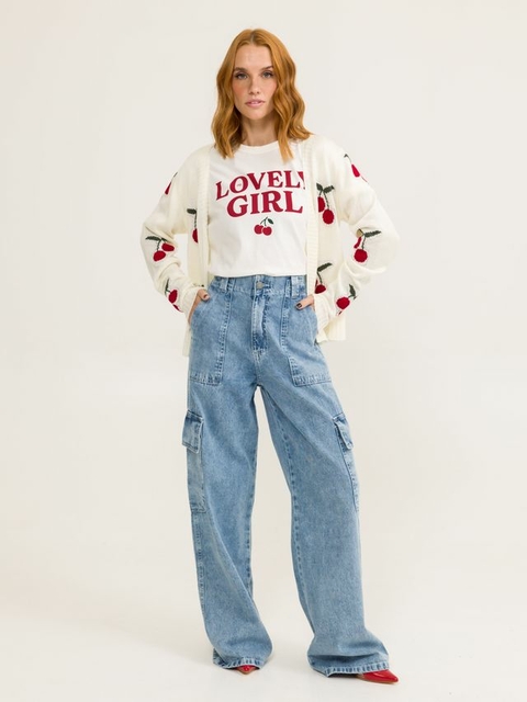 Calça Jeans Cargo Joy - comprar online
