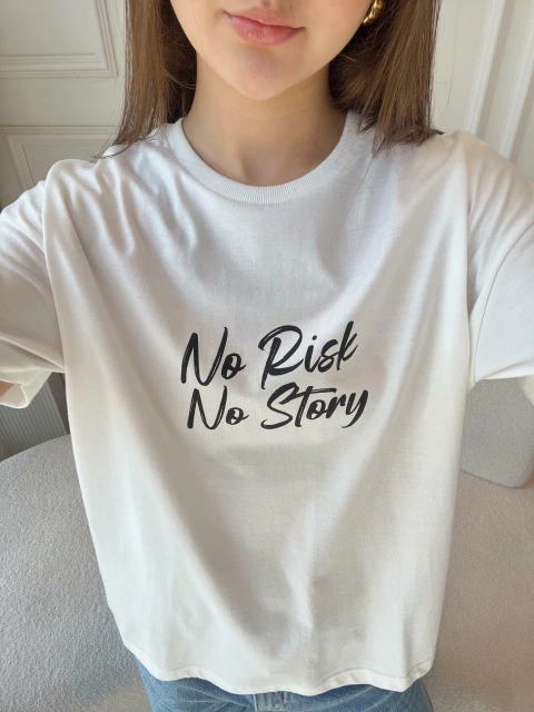 T-shirt Color No Risk No Story - comprar online