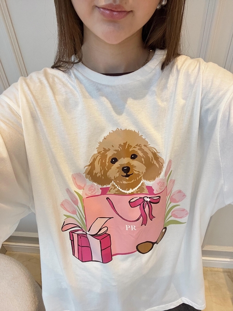 T-shirt Over Color Cute Dog