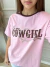 T-shirt Bicolor Cowgirl Era - Petit Rose