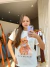 T-shirt Básica Estonada Meow - Petit Rose