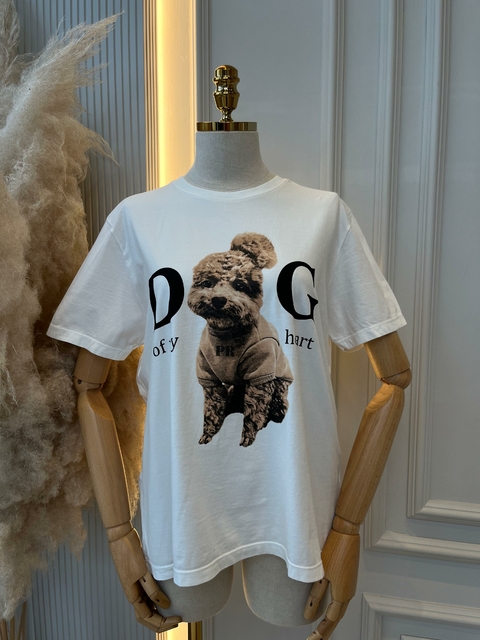 T-shirt Básica Estonada Dog