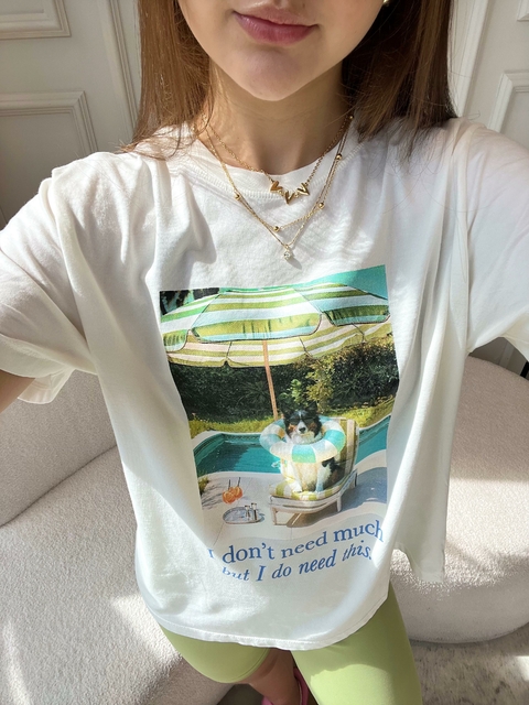T-shirt Básica Estonada I Need This
