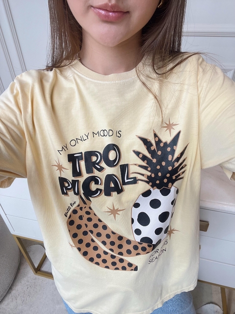 T-shirt Básica Estonada Tropical