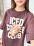 T-shirt Over Color Coffee Club - Petit Rose