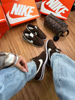 Cortez Sintético Café/Branco - loja online