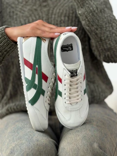 Imagem do Onitsuka Tiger Couro Branco/Verde/Vermelho