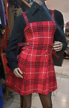 Vestido DM Hebillas Rojo - tienda online