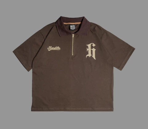 Chomba Zip Piqué Chocolate Boxy Fit