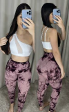 Legging AVULSA empina bumbum estampa gringa vinho