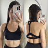 Top preto costas com tira regulável