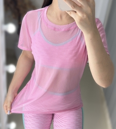 Blusa em tule rosa - comprar online