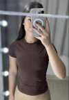 Blusas sem costura alta compressão várias cores