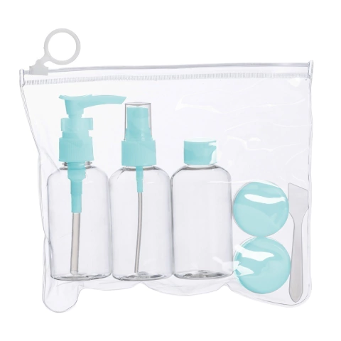 Kit Viagem Com Nécessaire 6 Peças Azul - Liangyan