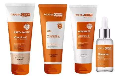 Kit Skincare Vitamina C Clareador Melasma - Dermachem